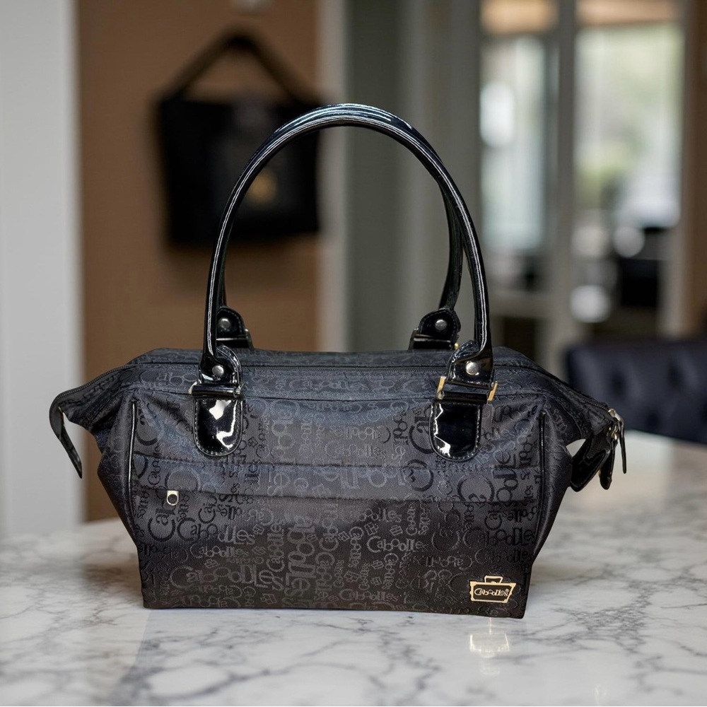 Caboodles Envy Black and Gray Satchel - Toiletry - Makeup Bag
